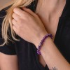 Hampers and Gifts to the UK - Send the Amethyst Gemstone Bracelet - Delara Collection